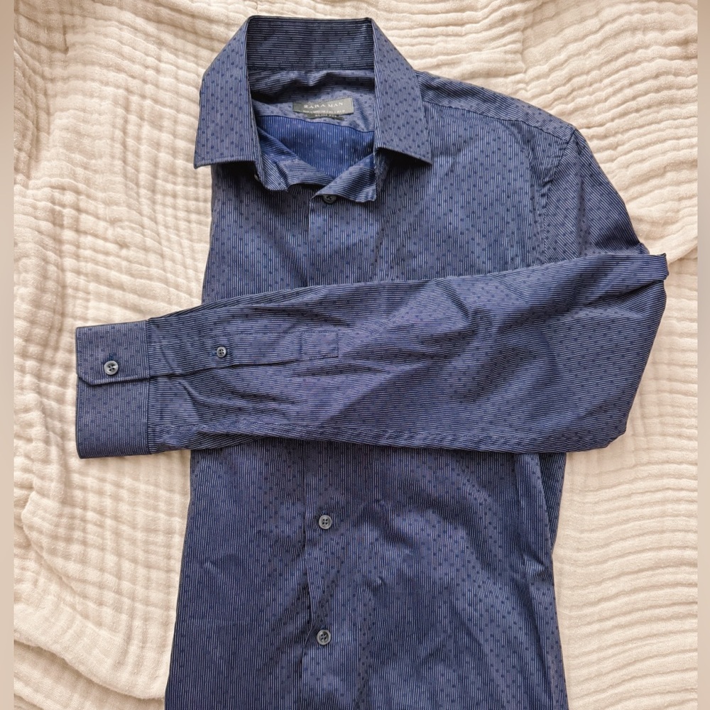 Men’s S Zara Man Slim Fit button down